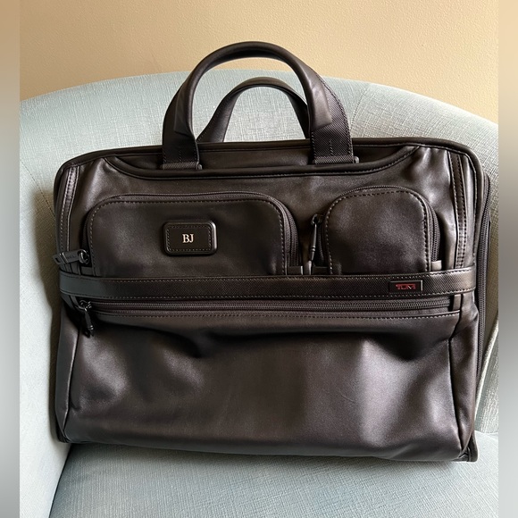 Tumi Bags New Never Used Tumi Leather Laptop Bag Briefcase Poshmark